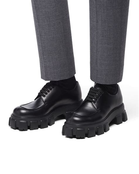 prada monolith derby shoes dupe|prada lace up combat boots.